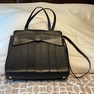 Zac Posen Large Shirley Bow leather handbag